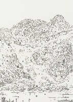 Simon Benson, The Mountain and The Missing Memory [een uit reeks van drie], 2012, potlood op papier, 1 x 1.40 m.
PHŒBUS•Rotterdam